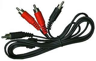 Cinch-aansluiting 1,5m stereo plug/stekker