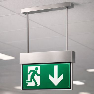 LED vluchtwegverlichting, plafondmontage, noodlichtmodus