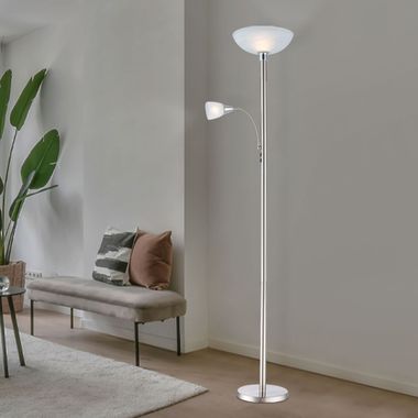 Ceiling washlight with movable reading arm BLADE