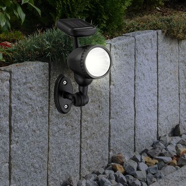 LED plug-in lamp, IP44, moveable, ground spike, H 17cm