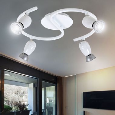 Modern LED ceiling light with movable spots