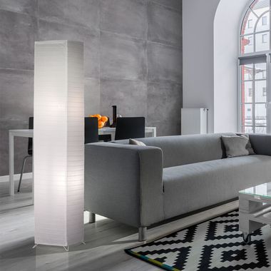 Elegant floor lamp made of paper BAMBOO