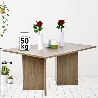 Couchtisch, Buche foliert, Höhe 43 cm