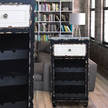Elegante portabottiglie con una capacità di carico di 27,76 kg