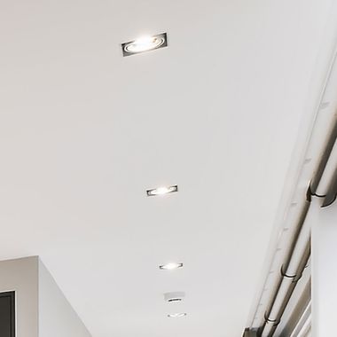 LED Einbauleuchte, IP44, Alu, Zink, silber, L 8,6 cm Paulmann