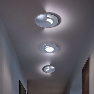 3er Set LED Einbaustrahler, IP44, Chrom matt, D 7 cm Paulmann