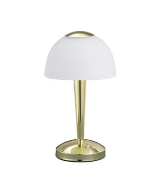 Schicke 4,5 Watt LED Tischleuchte in Messing poliert