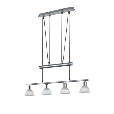 Chique 24 watt LED hanglamp in mat nikkel