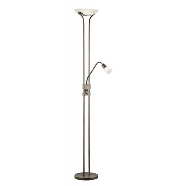 Lampadaire LED impeccable de 22,5 watts de couleur rouille antique
