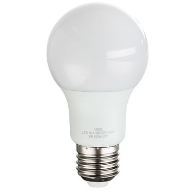 Ampoule LED 9 watts E27, 810 lumens, sphère, blanc chaud