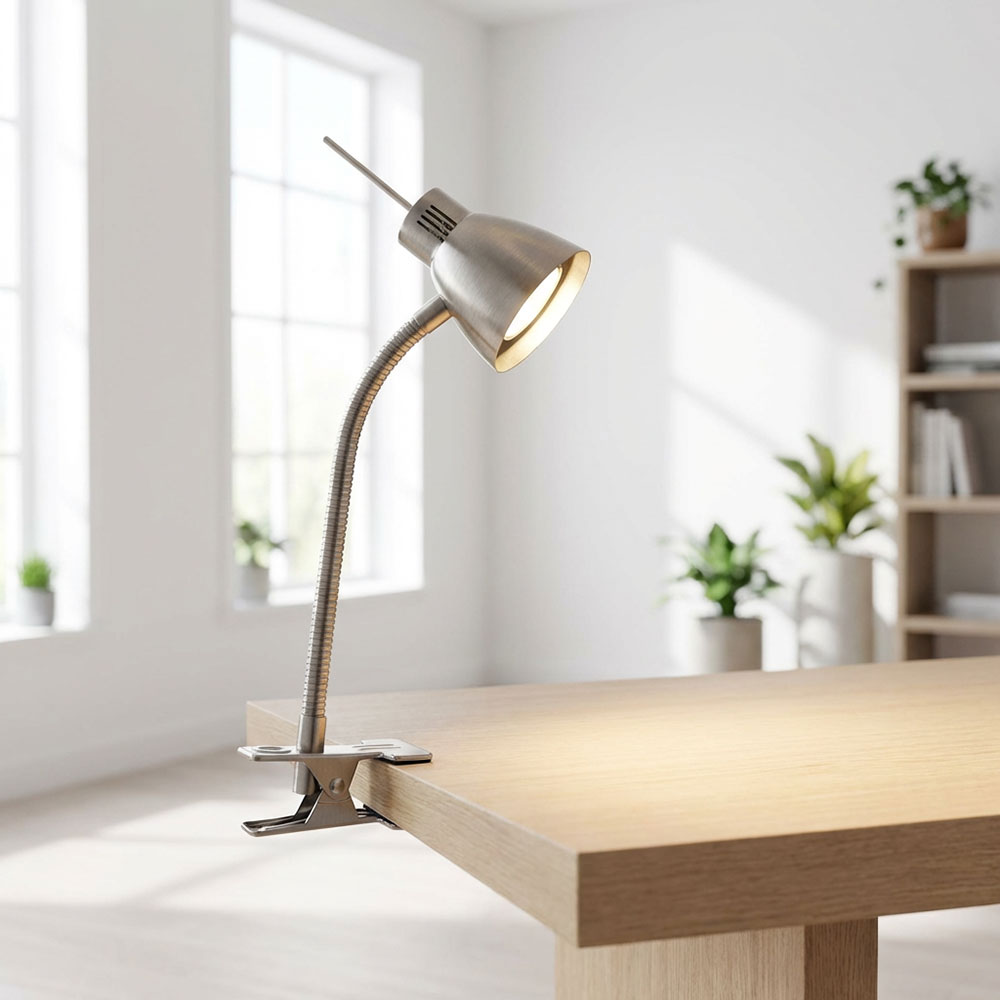 Aigostar Klemmlampe E27 Retro, Leselampe mit 153cm Kabel mit Schalter Aigostar Klemmlampe E27 Retro, Leselampe mit 153cm Kabel mit Schalter