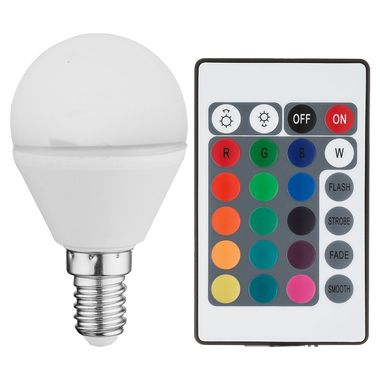 Hoogwaardige E14 RGB LED-lamp met afstandsbediening