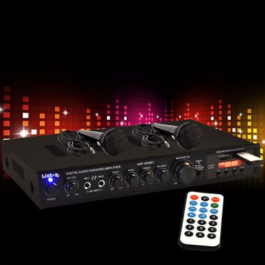 Verstärker Bluetooth USB MP3 Receiver 2 Mikrofone AMP4500BT