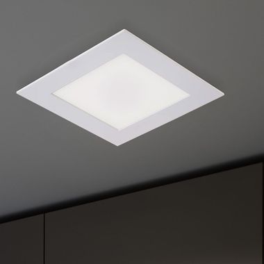 LED recessed panel, 480 lumens, neutral white, square, L 12 cm, VT-800