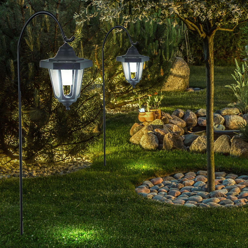 3er Set LED Solar Laternen für Ihren Garten