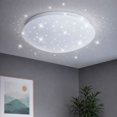 LED Deckenleuchte mit Sternenhimmel Effekt D 26 cm