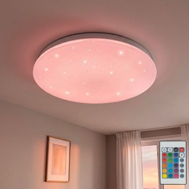 Plafoniera LED RGB con effetto stella e DIMMER