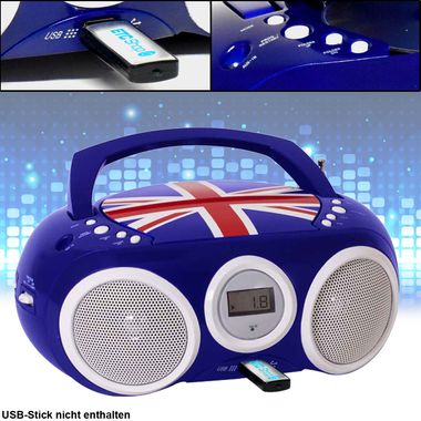 Boy CD player with USB connection and radio