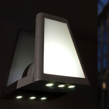 LED ALU Wand Down Strahler, Höhe 25 cm
