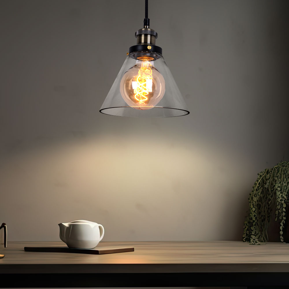 Design Pendelleuchte aus Glas für den Wohnraum VT-7185