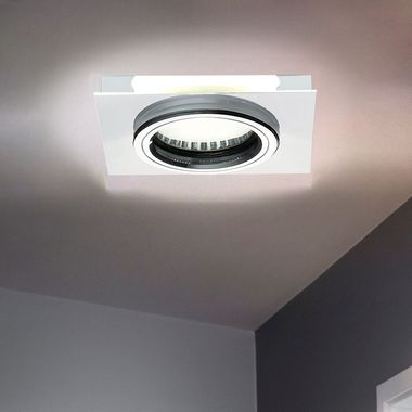 Einbaustrahler aus Glas mit weißen Deko LEDs SOREN