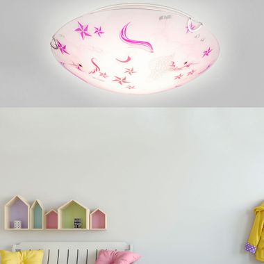 Plafoniera LED, stelle e unicorni, 30 cm NATALIE