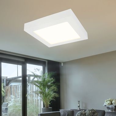 LED ceiling lamp, dimmable, CCT, daylight, white, L 17.2cm