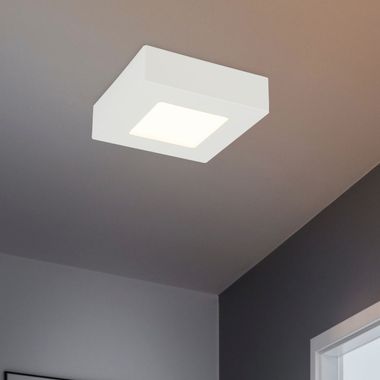 Pannello LED a plafone, 450 lumen, bianco caldo, quadrato, L 12,2 cm, SVENJA