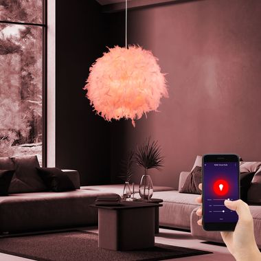 Lampe LED Smart Home RGB avec ressorts, application et commande vocale