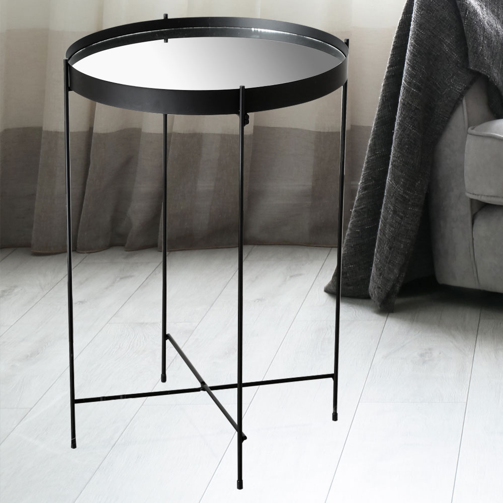 Beistelltisch, Eisen, schwarz, Höhe 60cm, MALCOLM