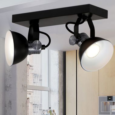Plafonnier et applique LED, marron rouille, H 18 cm, BROOKLYN