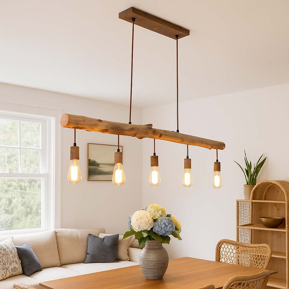 VINTAGE DESIGN PENDEL Decken Lampe Holz Balken Wohn Zimmer H?nge Leuchte 38W EUR 91,80 - DE VINTAGE DESIGN PENDEL Decken Lampe Holz Balken Wohn Zimmer H?nge Leuchte 38W EUR 91,80 - DE