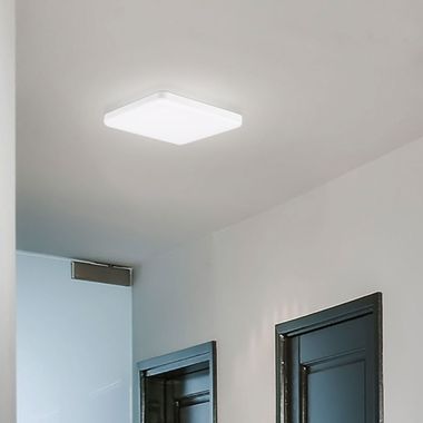Panneau encastré LED, 1350 lumens, blanc neutre, carré, L 17 cm, VT-619