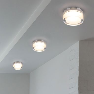 3er Set LED Einbauleuchten, klar, 7 cm, TINUS