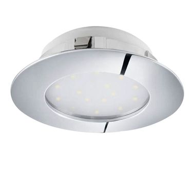 Faretto da incasso a soffitto a LED, cromo, rotondo, 10,2 cm