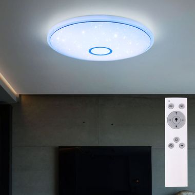 Plafonnier LED RGB, contrôle par app et par la voix, 68 cm