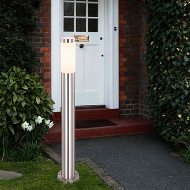 Stehlampe, Edelstahl, H 80 cm, BOSTON