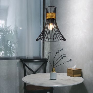Lampe à suspension, tiges métalliques, métal, Globo 54814H