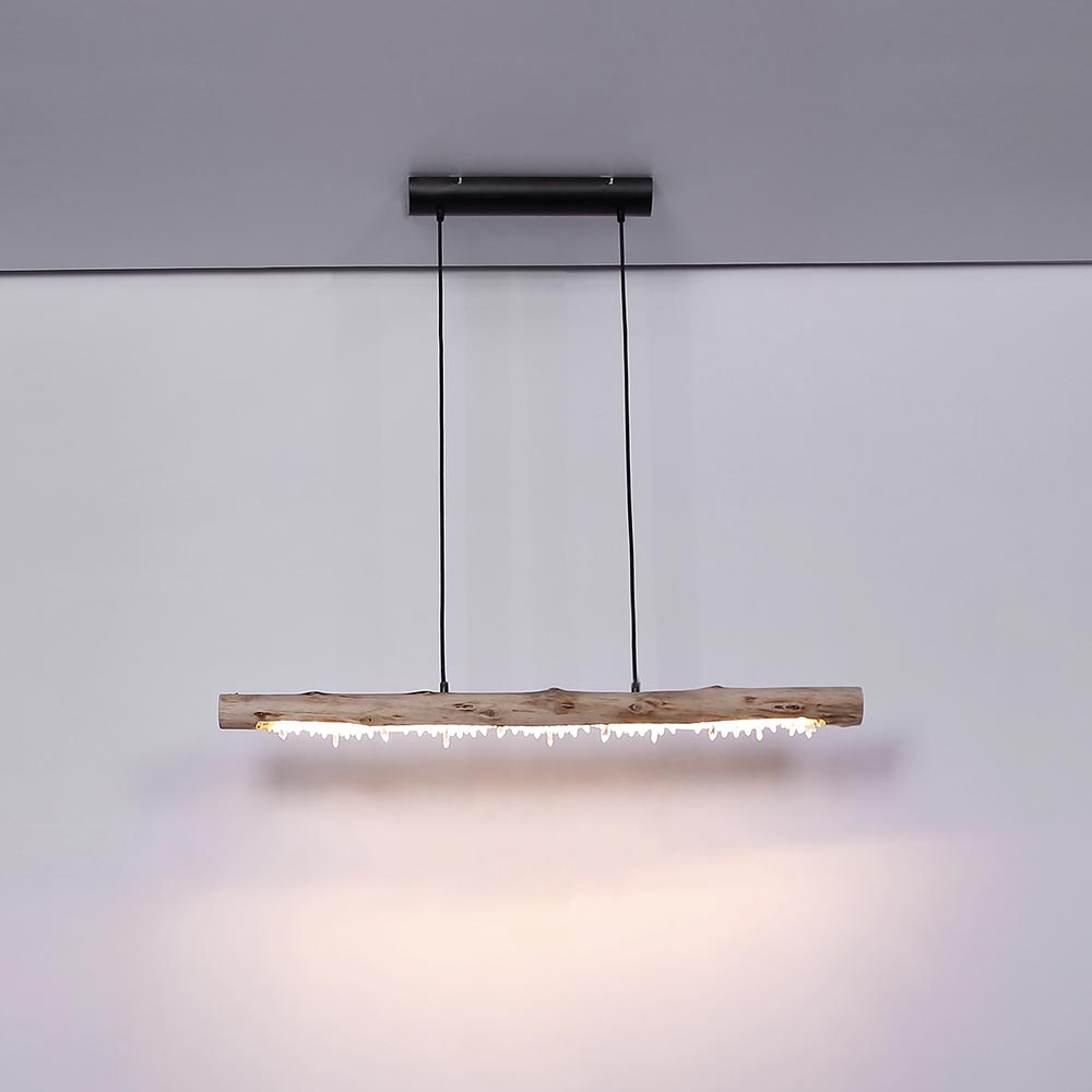LED Pendelleuchte Hängelampe Esszimmer Küche Warmweiß Holz