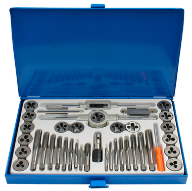 Thread cutting set 40 pieces, metric M3 to