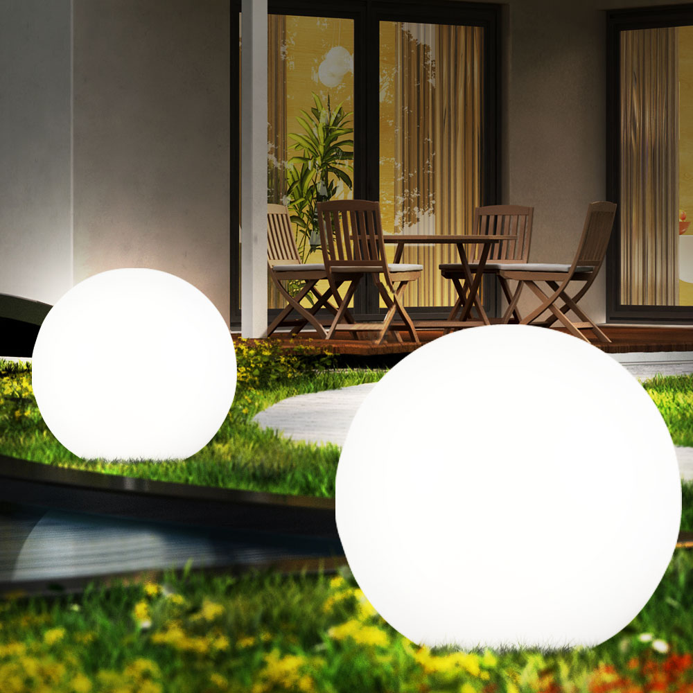 Sfere Da Giardino Illuminate A LED &ndash; Luci Pieghevoli Per Esterni E Interni, 3 Dimensioni Per Decorazione Natalizia