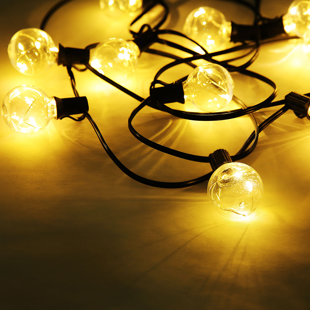 Lichterkette, Glühbirnen-Optik, 10x LED, Länge 7,5 m