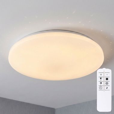 LED Deckenleuchte, Sternen-Effekt, Fernbedienung, CCT, 54 cm