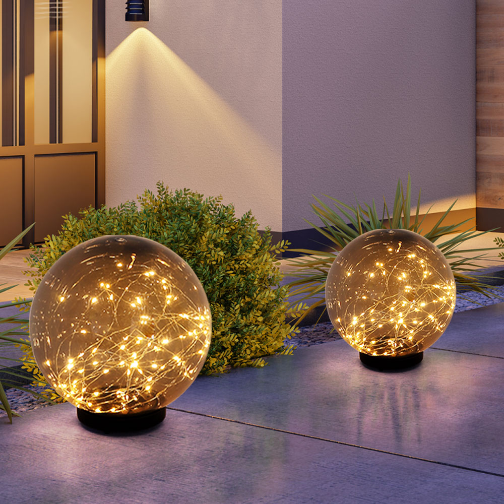 Farbige LEDs Festlich Weihnachtskugeln Mit LED-Beleuchtung – Groß, Klappbar, Mit Metallrahmen – Für Drinnen & Draußen, Festliche Deko Für Terrasse & Garten