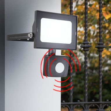 LED Wandleuchte, Baustrahler, Bewegungsmelder, HELGA I