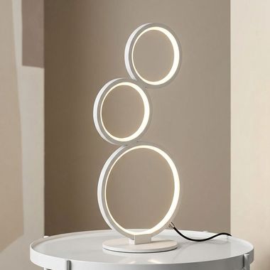 LED Tischleuchte, weiß-matt, dimmbar, Höhe 45 cm