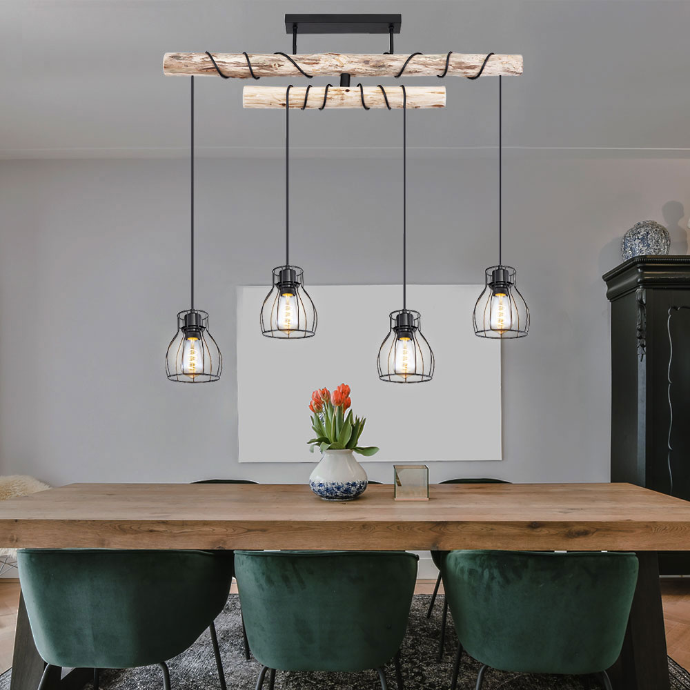 Bellastein Holz Pendelleuchte Dimmbar Mit Fernbedienung Pendellampe Holzbalken höhenverstellbar Kronleuchter Wohnzimmer, Deko Lampe Holzlampe Bellastein Holz Pendelleuchte Dimmbar Mit Fernbedienung Pendellampe Holzbalken höhenverstellbar Kronleuchter Wohnzimmer, Deko Lampe Holzlampe