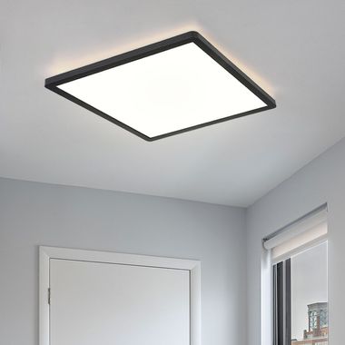 Plafonnier LED noir, dimmable, L 42 cm