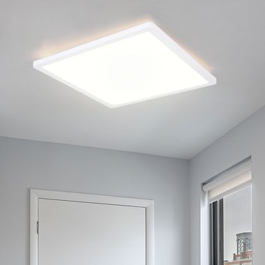 Ceiling light bedroom lamp LED, white plastic, 24 W