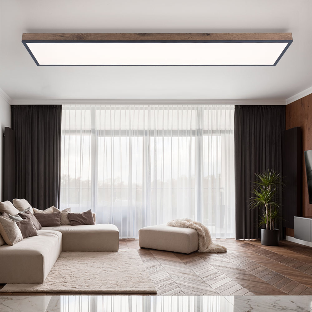 Panel LED Deckenleuchte Modern – Für Wohnzimmer, Schlafzimmer, Küche & Co. In Weiß